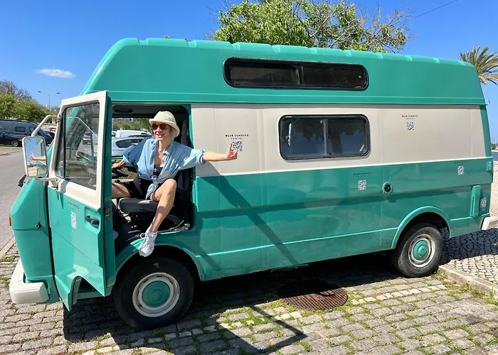 Rent A Campervan Blue Classics's Vw Lt31 Westfalia In Algarve Lyxtält *